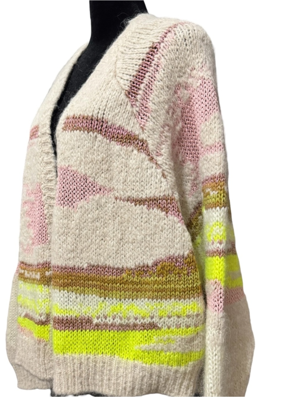 Pilcro Anthropologie Oversized Open Front Cardigan Sweater Large XL NWT - Picture 9 of 13